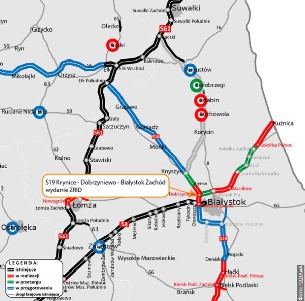 Поляки начинают строительство нового участка дороги в сторону границы Беларуси